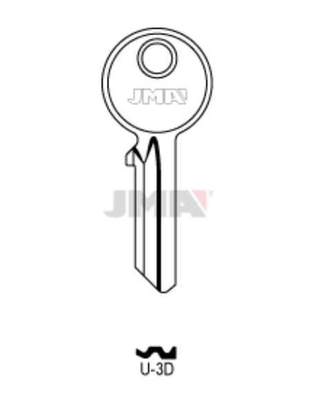 LLAVE EN BRUTO U-3D