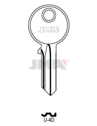 LLAVE EN BRUTO U-4D