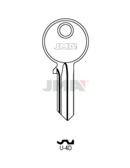 LLAVE EN BRUTO U-4D