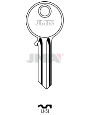 LLAVE EN BRUTO U-5I