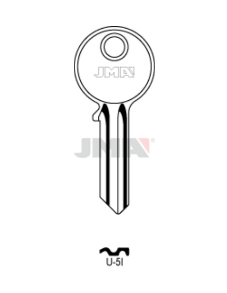 LLAVE EN BRUTO U-5I