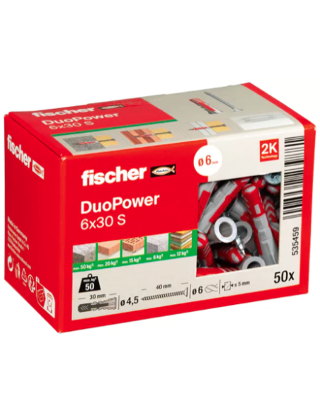 TACO DUOPOWER S C/TORNILLO C/50 6X30