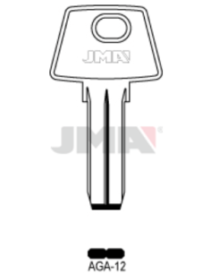 LLAVE EN BRUTO LATON SEGURIDAD AGA-12