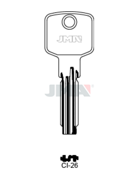 LLAVE EN BRUTO LATON SEGURIDAD CI-26
