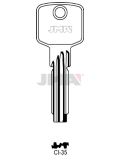 LLAVE EN BRUTO LATON SEGURIDAD CI-35