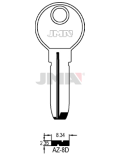 LLAVE EN BRUTO ALPACA SEGURIDAD AZ-8D