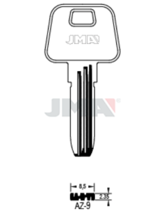 LLAVE EN BRUTO ALPACA SEGURIDAD AZ-9