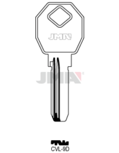 LLAVE EN BRUTO LATON SEGURIDAD CVL-9D