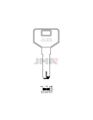 LLAVE EN BRUTO LATON SEGURIDAD EZ-DS15