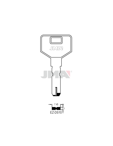 LLAVE EN BRUTO ALPACA SEGURIDAD EZ-DS10