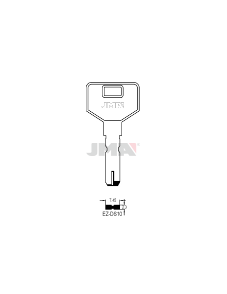 LLAVE EN BRUTO ALPACA SEGURIDAD EZ-DS10
