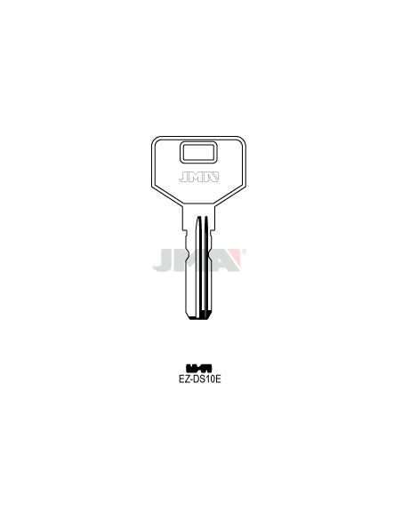 LLAVE EN BRUTO ALPACA SEGURIDAD EZ-DS10E