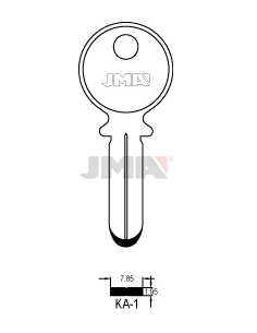 LLAVE EN BRUTO ALPACA SEGURIDAD KA-1