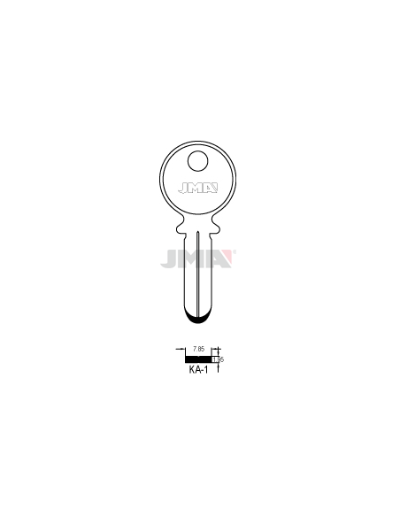 LLAVE EN BRUTO ALPACA SEGURIDAD KA-1