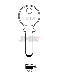 LLAVE EN BRUTO ALPACA SEGURIDAD KA-2