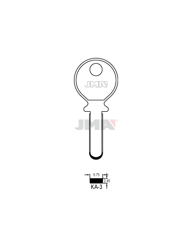 LLAVE EN BRUTO ALPACA SEGURIDAD KA-3