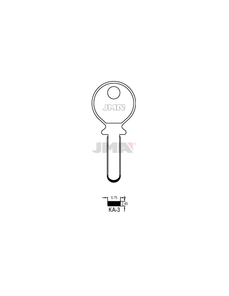 LLAVE EN BRUTO ALPACA SEGURIDAD KA-3