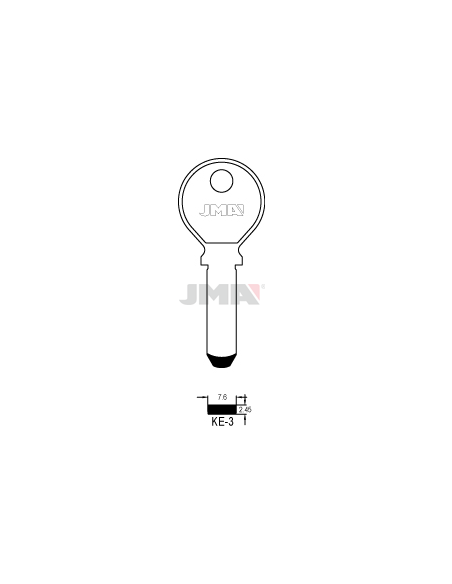 LLAVE EN BRUTO ALPACA SEGURIDAD KE-3