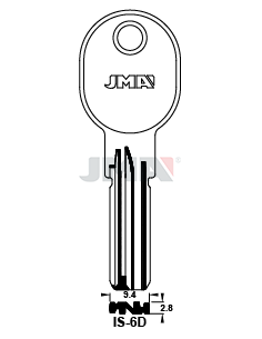 LLAVE EN BRUTO LATON SEGUR