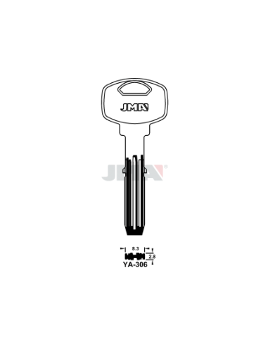 LLAVE EN BRUTO LATON SEGURIDAD YA-306