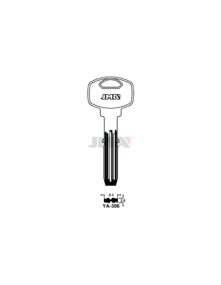 LLAVE EN BRUTO LATON SEGURIDAD YA-306