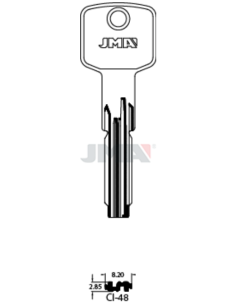 LLAVE EN BRUTO LATON SEGURIDAD CI-48