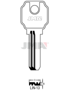 LLAVE EN BRUTO ALPACA SEGURIDAD LIN-13