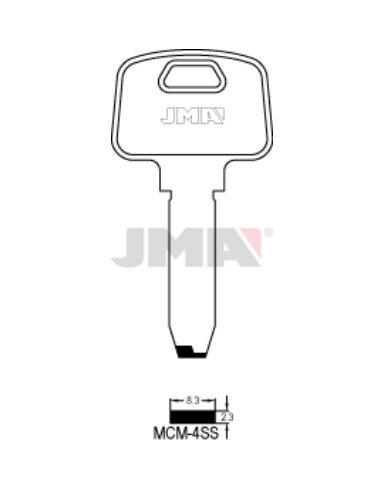 LLAVE EN BRUTO SEGURIDAD JMA MCM-4SS