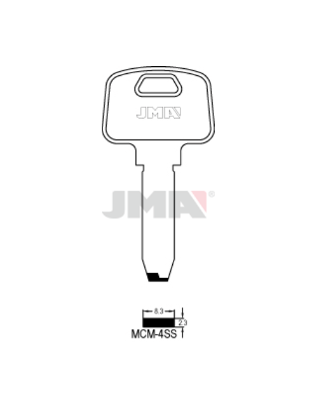 LLAVE EN BRUTO ALPACA SEGURIDAD MCM-4SS