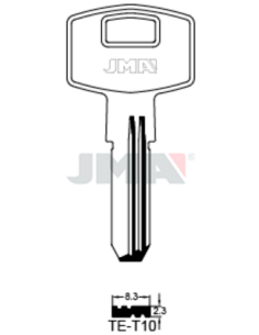 LLAVE EN BRUTO ALPACA SEGURIDAD TE-T10