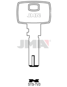 LLAVE EN BRUTO ALPACA SEGURIDAD STS TV-3