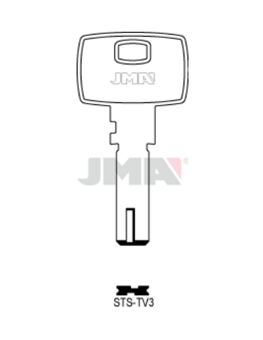 LLAVE EN BRUTO ALPACA SEGURIDAD STS TV-3