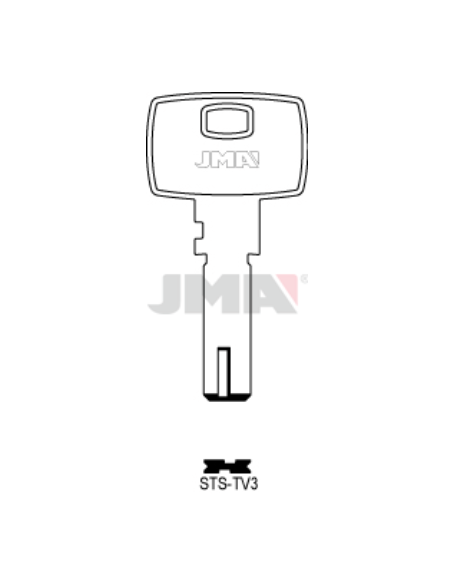 LLAVE EN BRUTO ALPACA SEGURIDAD STS TV-3