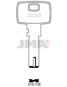 LLAVE EN BRUTO ALPACA SEGURIDAD STS TV-8