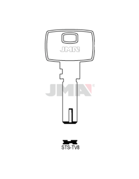 LLAVE EN BRUTO ALPACA SEGURIDAD STS TV-8