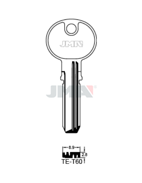 LLAVE EN BRUTO LATON SEGUR