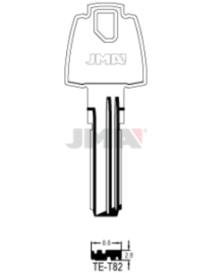 LLAVE EN BRUTO ALPACA SEGURIDAD TE-T82