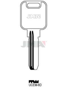 LLAVE EN BRUTO LATON SEGURIDAD UCEM-8D