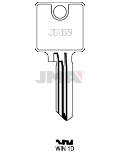LLAVE EN BRUTO SEGURIDAD WIN-1D