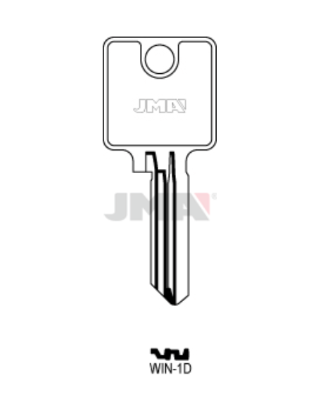 LLAVE EN BRUTO SEGURIDAD WIN-1D