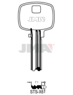 LLAVE EN BRUTO LATON SEGURIDAD STS-X6