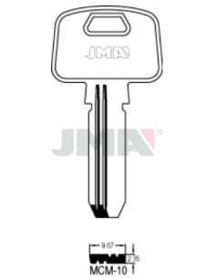LLAVE EN BRUTO LATON SEGURIDAD MCM-10