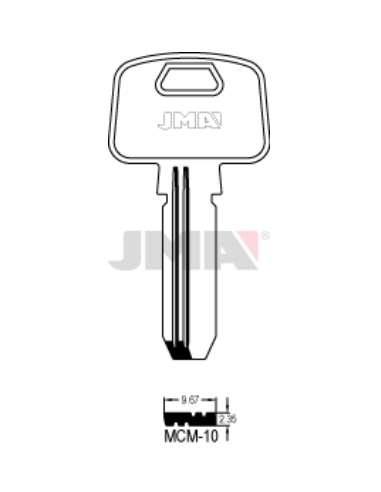 LLAVE EN BRUTO LATON SEGURIDAD MCM-10