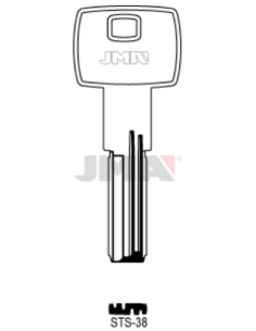 LLAVE EN BRUTO LATON SEGURIDAD STS-38