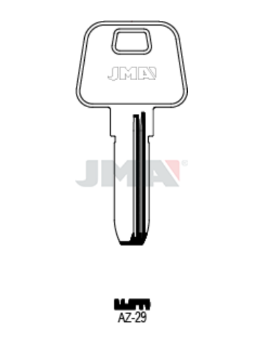 LLAVE EN BRUTO LATON SEGURIDAD AZ-29