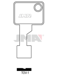 LLAVE EN BRUTO LATON ESP SEGURIDAD TOV-1