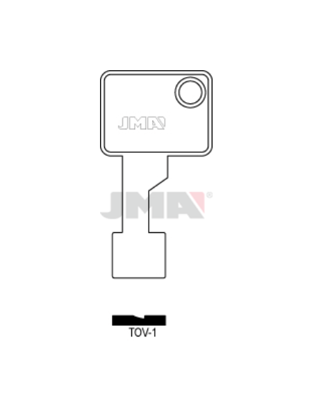 LLAVE EN BRUTO LATON ESP SEGURIDAD TOV-1