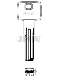 LLAVE EN BRUTO ALPACA SEGURIDAD STS-35