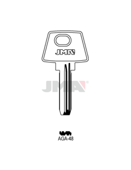 LLAVE EN BRUTO LATON SEGURIDAD AGA-48