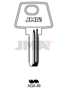 LLAVE EN BRUTO LATON SEGURIDAD AGA-49